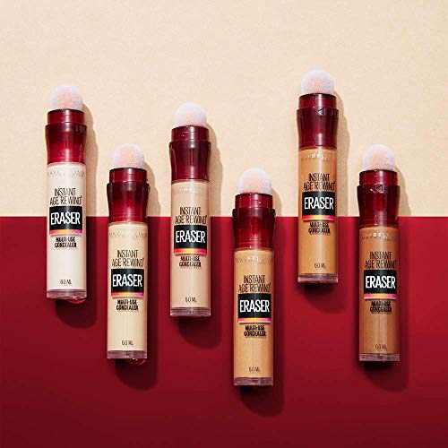 Maybelline New York - - Corrector de Ojeras, Bolsas e Imperfecciones Borrador Ojos, Tono 04 Honey pieles medias, 6.8 ml