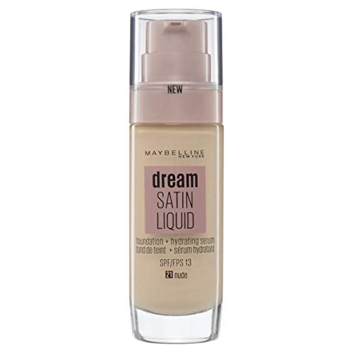 Maybelline New York Dream Radiant Liquid - Base de Maquillaje Líquida con Sérum Hidratante, Tono 021 Nude