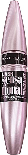 Maybelline New York - Lash Sensational Intense Black, Máscara de Pestañas, Tono Negro Intenso - 9,5 ml