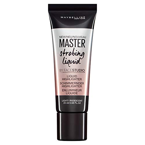 Maybelline New York - Master Strobing Liquido, Iluminador Líquido para Pieles Claras, Tono 100 Light Iridescent