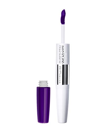 Maybelline New York - Superstay 24H, Pintalabios Mate de Larga Duración, Tono 800 Purple Fever