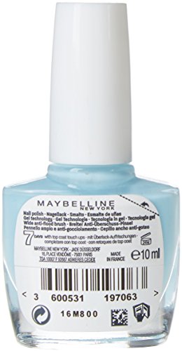 Maybelline Super Stay 7 Days Summer Bliss 874 Sea Sky 10ml Azul esmalte de uñas - esmaltes de uñas (Azul, Sea Sky, 24 mes(es), ETHYL ACETATE, BUTYL ACETATE, NITROCELLULOSE, PROPYL ACETATE, ISOPROPYL ALCOHOL, TRIBUTYL CITRATE, T, 10 ml, 20 mm)