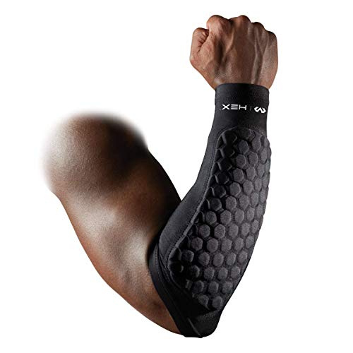 Mcdavid Hex Protector de antebrazo, Unisex Adulto, Negro, M