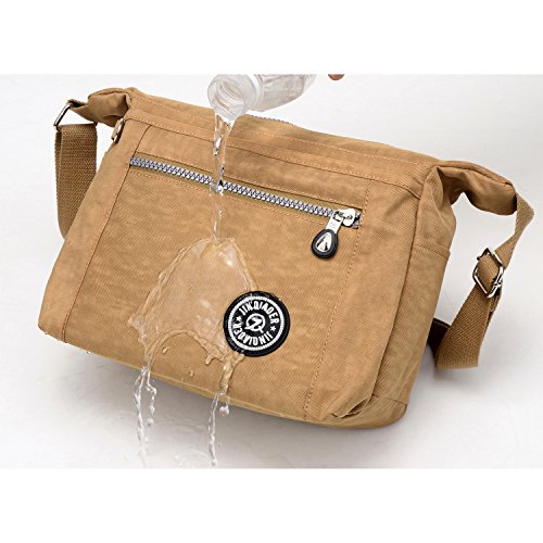 MeCooler Bolso Bandolera Mujer Bolsos Baratos de Moda Bolsos Grandes Impermeable Vintage Bolsas de Viaje para Escolares Messenger Bag Sport Tablet Nylon