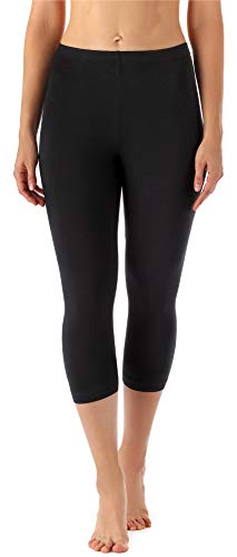 Merry Style Leggins 3/4 Mallas Deportivas Mujer MS10-144 (Negro, XS)