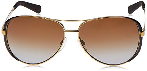 Michael Kors 0MK5004 Gafas, Gold/Dk Chocolate 1014t5, 59 Unisex-Adulto