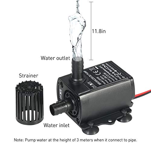 Mini Micro Bomba Sumergible de Agua Aceite Ultra Silencioso Sin Escobillas Brushless Dc 12V 240L / H Elevacin de 3M