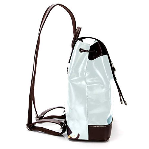 Mochila casual de piel sintética para hombre, bolso de hombro para estudiantes para viajes, negocios, universidad, paraguas significativo