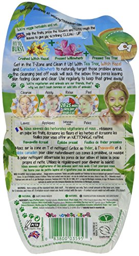 Montagne Jeunesse Tea Tree Peel-Off Face Mask - Mascarilla Facial Arbol de Te Peel-Off, 10 ml, Verde