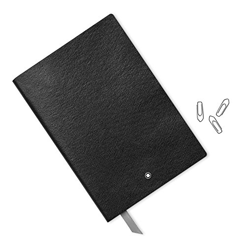 Montblanc 113294 Cuaderno Fine Stationery #146 – Bloc de líneas A5, negro