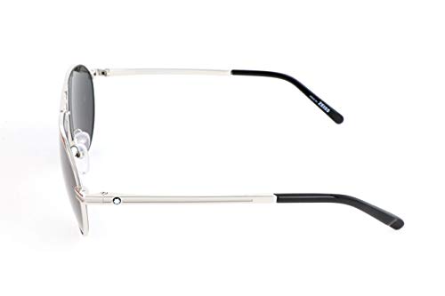 Montblanc Mont Blanc Gafas de sol, Plateado (Silver), 59.0 Unisex Adulto