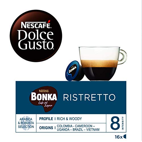 NESCAFÉ Dolce Gusto Café BONKA, Pack de 3 x 16 Cápsulas - Total: 48 Cápsulas de Café