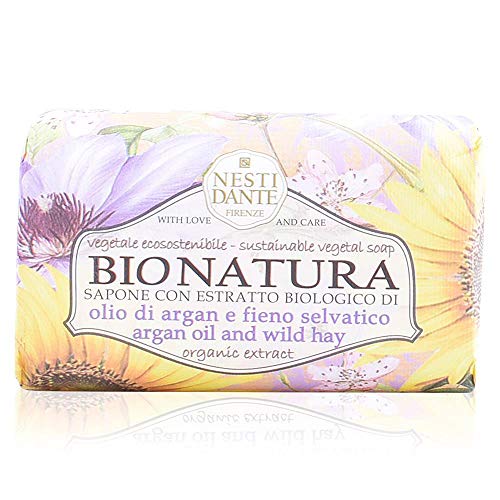 Nesti Dante Bio Natura Argan Oil and Wild Hay Soap Mydło toaletowe Olejek Arganowy i Siano 250g