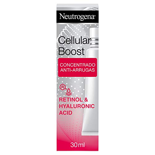 Neutrogena Cellular Boost Anti-edad, Concentrado Anti-arrugas Intensivo - con Ácido Hialurónico y Retinol - 30 ml