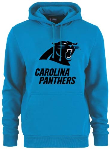 New Era - NFL Carolina Panthers Team Logo y Nombre Sudadera con Capucha Hoodie - Carolina Azul Color Carolina Blau, Tamaño XXL