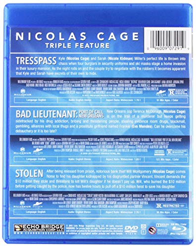 Nicolas Cage Triple Feature (2 Blu-Ray) [Edizione: Stati Uniti] [Italia] [Blu-ray]
