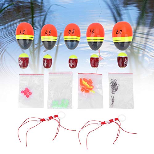 Niunion Flotador de Pesca, 5 uds, Gran flotabilidad, boya de Pesca de Madera de sicomoro, flotadores, Juego de Bobber, Accesorio de Herramienta para Aparejos de Pescado