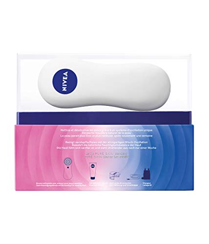 NIVEA PURE SKIN Cepillo Eléctrico de Limpieza Facial, Kit Básico; Cepillo Limpiador para el Rostro