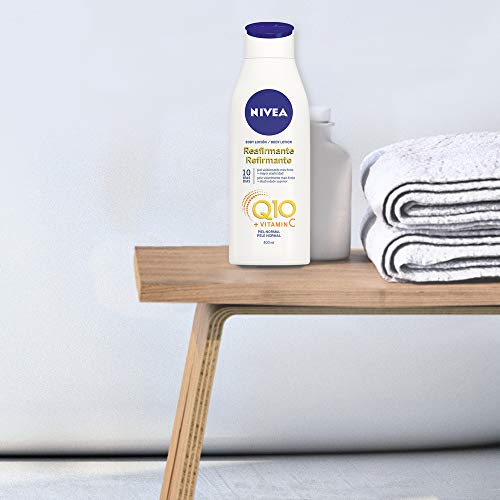 NIVEA Q10 Body Loción Reafirmante con Vitamina C en pack de 6 (6 x 400 ml), loción hidratante corporal para piel normal, coenzima Q10 para una piel elástica en 10 días