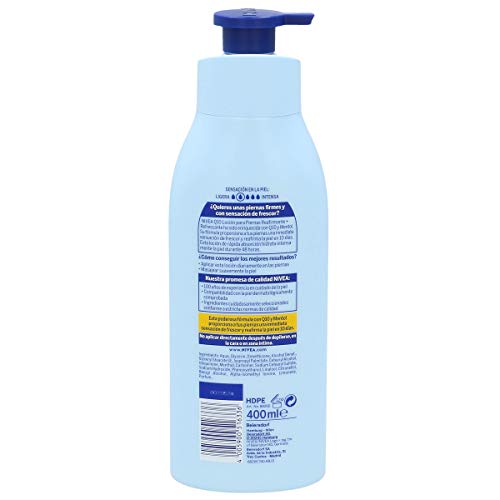 NIVEA Q10 Loción para Piernas Reafirmante + Refrescante en loción reafirmante para piel normal, loción hidratante corporal para una piel firme, 400 ml