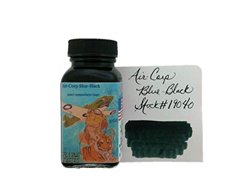 Noodler's Ink Fountain Pen Bottled Ink, 3oz, Aircorp Blue-Black by Noodler's