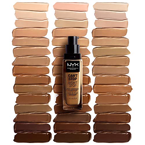 NYX Professional Makeup Base de Maquillaje Can't Stop Won't Stop Foundation, Pack de 1