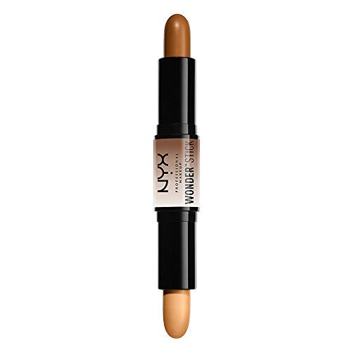 NYX PROFESSIONAL MAKEUP - Maquillaje de Contouring Wonder Stick, Contouring e Iluminador en Crema - Tono Deep (WS03)