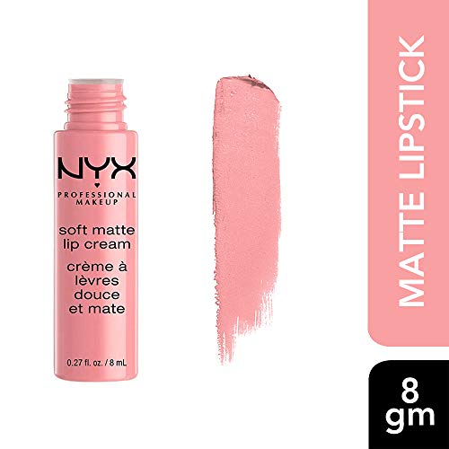 NYX Professional Makeup Pintalabios Soft Matte Lip Cream, Acabado cremoso mate, Color ultrapigmentado, Larga duración, Fórmula vegana, Tono: Istanbul