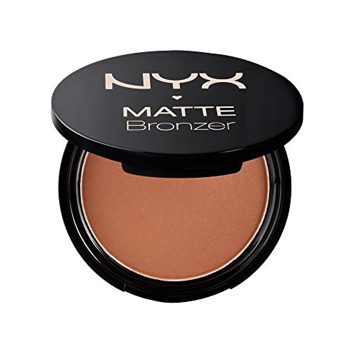 NYX Professional Makeup Polvos bronceadores Matte Bronzer, Polvos compactos, Sin brillos, Fórmula vegana, Tono: Light