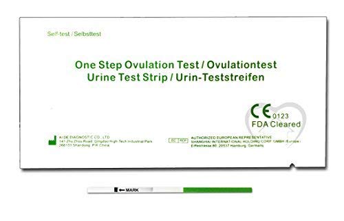 One Step - 20 Tests de Ovulación 20 mIU/ml y 5 Pruebas de Embarazo 10mIU/ml - Nuevo Formato Económico de 2,5 mm.