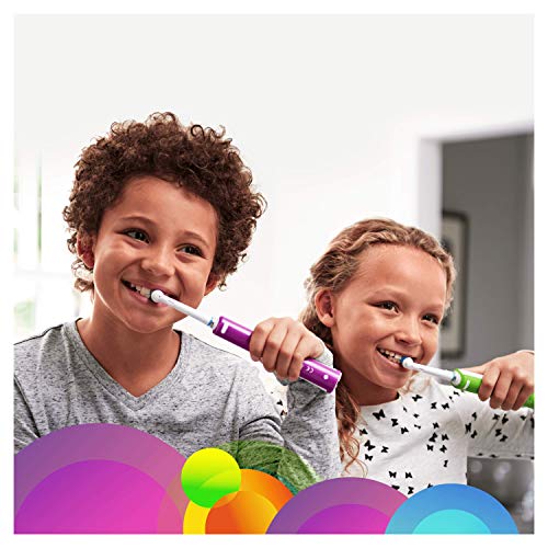 Oral-B Junior - Cepillo Eléctrico Recargable para Niños a Partir de 6 Años, Morado