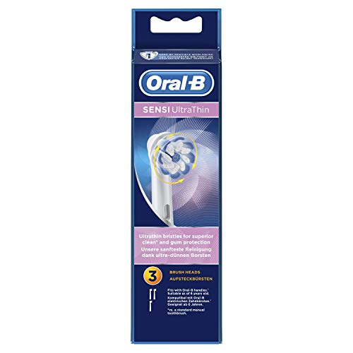 Oral-B Sensi Ultrathin head - Cabezales de Recambio, Blanco, Pack de 3 Unidades