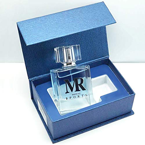 P Prettyia Fragancia de Perfume de Hombre de 50 ml, Hombre Atomizador Fragancias para Usar en Oficina, Deportes, Citas y Fiestas - Azul