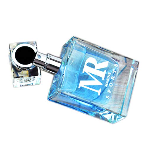 P Prettyia Fragancia de Perfume de Hombre de 50 ml, Hombre Atomizador Fragancias para Usar en Oficina, Deportes, Citas y Fiestas - Azul