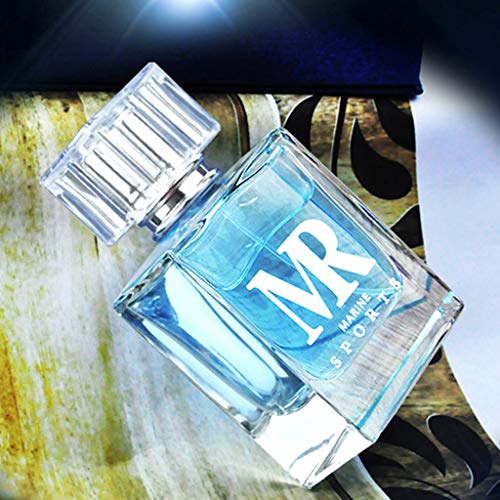 P Prettyia Fragancia de Perfume de Hombre de 50 ml, Hombre Atomizador Fragancias para Usar en Oficina, Deportes, Citas y Fiestas - Azul