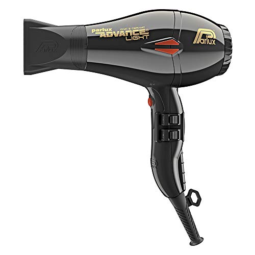 Parlux Advance Light - Secador de Pelo Ionico y Cerámico, color Negro