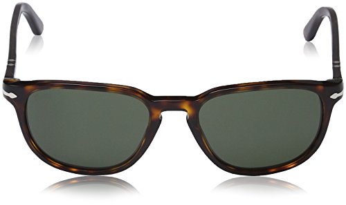 Persol - Gafas de sol Wayfarer PO 3019S 3019, 24/31, Havana, Gris