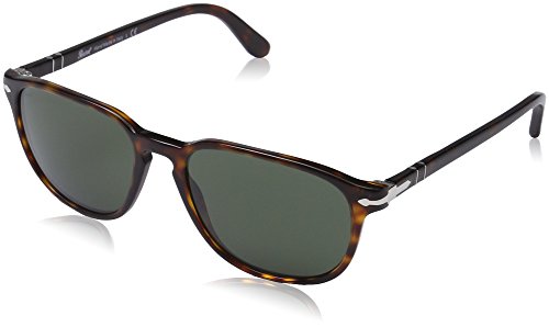 Persol - Gafas de sol Wayfarer PO 3019S 3019, 24/31, Havana, Gris