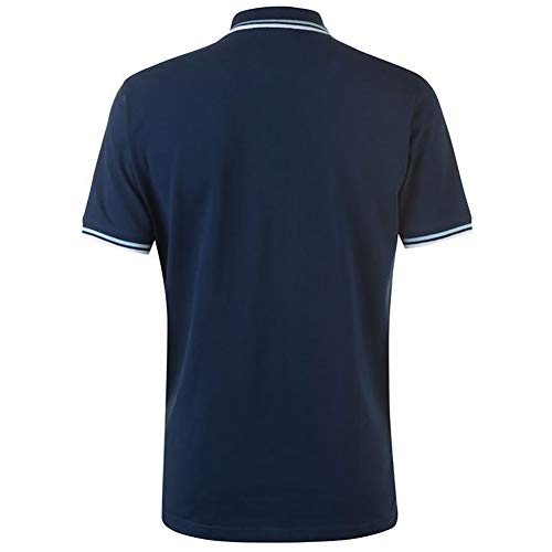 Pierre Cardin - Polo de corte clásico para hombre, con franja en el cuello y las mangas Multicolor azul marino L