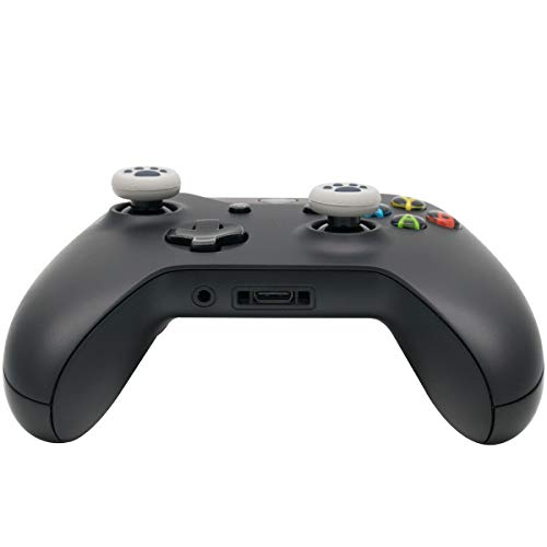 Playrealm FPS Thumbstick Grip Agarres para el Pulgar Extensor Y Textura 3D Caucho Silicona Apretón Cubrir 2 juegos para Xbox One (Pata De Gato Gris)