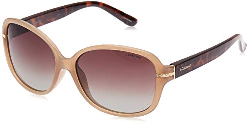 Polaroid P8419 LA 10A Gafas de sol, Beige (Beige/Brown Faded Polarized), 58 para Mujer