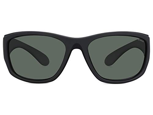 Polaroid PLD 7005/S RC YYV 63 Gafas de sol, Negro (Black Rubber/Green Pz), Hombre