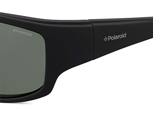 Polaroid PLD 7005/S RC YYV 63 Gafas de sol, Negro (Black Rubber/Green Pz), Hombre