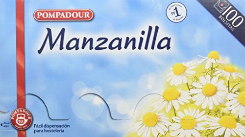 Pompadour Té Infusion Manzanilla - 100 bolsitas - [pack de 2]