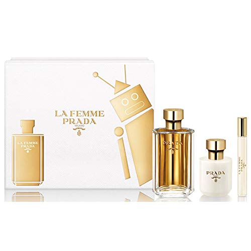 Prada La Femme Edp Spray 100 ml + Loción Corporal 100 ml + Edp Roll-On 10 ml