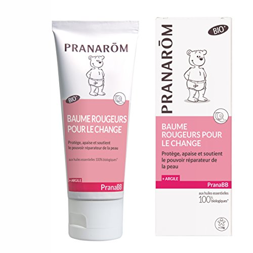 Pranarôm Pranabb – Bálsamo para el cambio y el rostro – Protege y calma los glúteos de bebé – ecológico, 75 ml