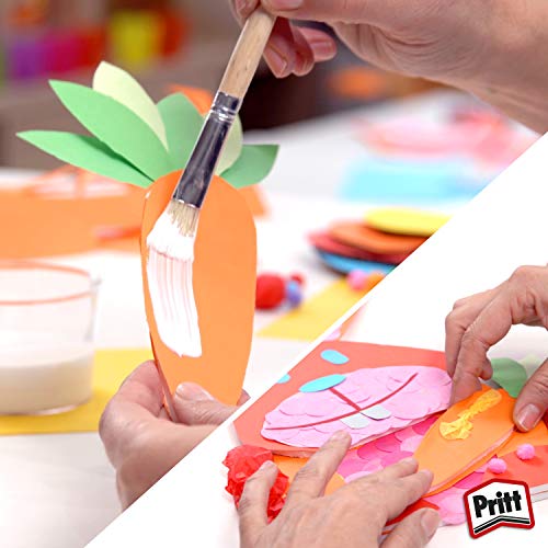 Pritt Cola Blanca, pegamento líquido blanco para casa o como material escolar, cola universal segura para los niños, cola vinílica blanca para múltiples materiales, 1 kg