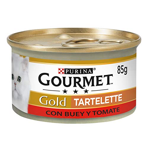 Purina Gourmet Gold Tartalette comida para gatos con Buey y Tomate 24 x 85 g