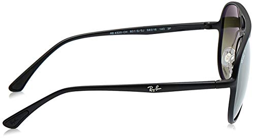 Ray-Ban 0RB4320CH Gafas de sol, Matte Black, 57 Unisex