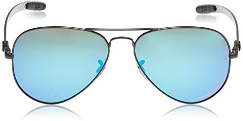 Ray-Ban 0RB8317CH Gafas de sol, Matte Gunmetal, 58 para Hombre